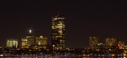 Boston at night over charles – Timelapse Boston