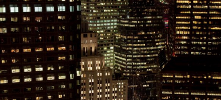 Building lights at night 2